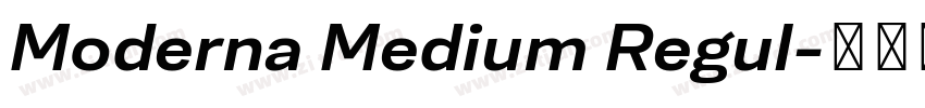 Moderna Medium Regul字体转换